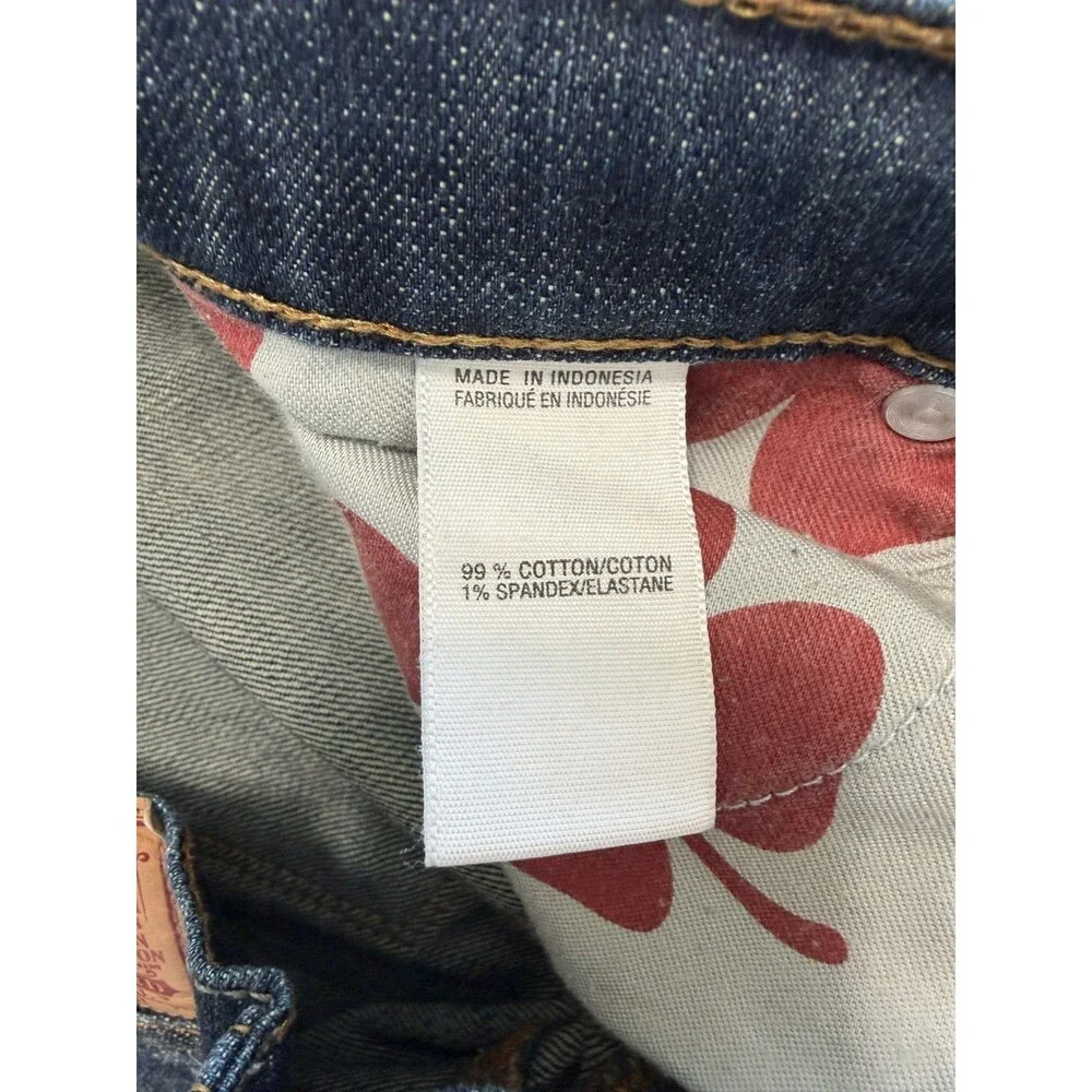 Lucky Brand Medium Wash Blue Denim Jean Bermuda Shorts Long inseam Size 8/29